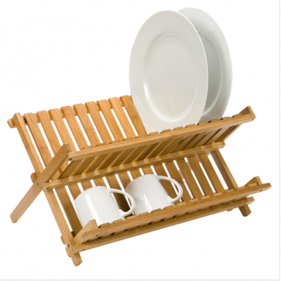 Hot sale bamboo dish drying rack kitchen