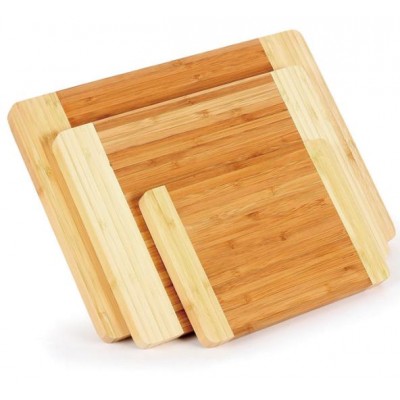 Cheap 3 Pieces Organic Bamboo Chopping Cutting Board Set Of 3